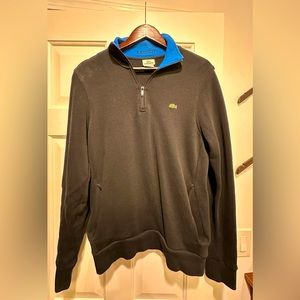 Lacoste Black Half Zip Sweatshirt